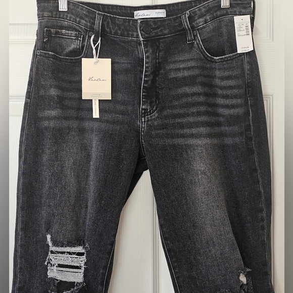 SOLD Kancan charcoal ankle length straight leg mid rise, Size 31/15 - Picture 13 of 16